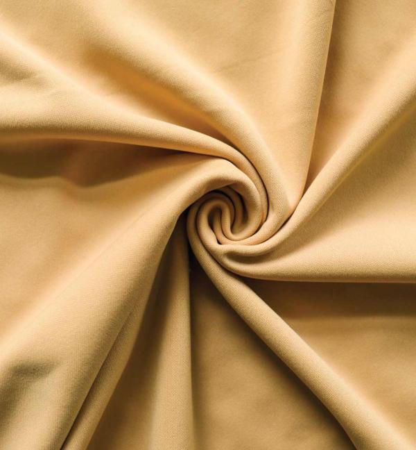 *IFR* Poly Stretch / Scuba Cloth Drape Panel w/ Sewn Rod Pocket (IFR) - Sand | Rental