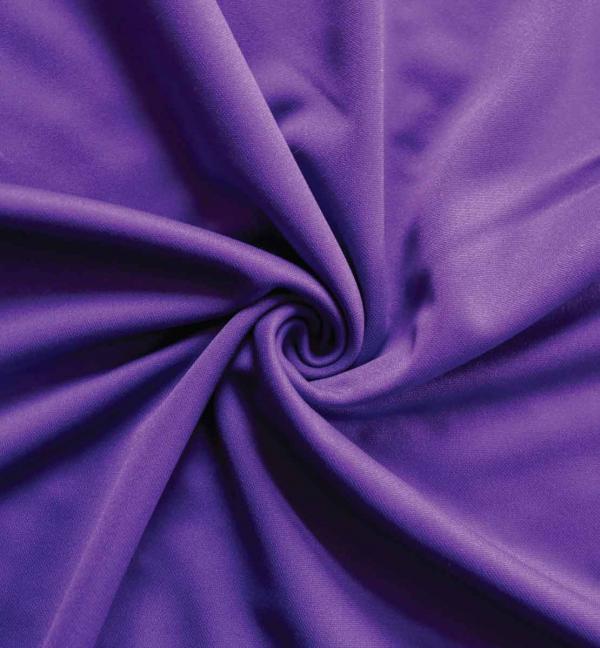 *IFR* Poly Stretch / Scuba Cloth Drape Panel w/ Sewn Rod Pocket (IFR) - Violet | Rental