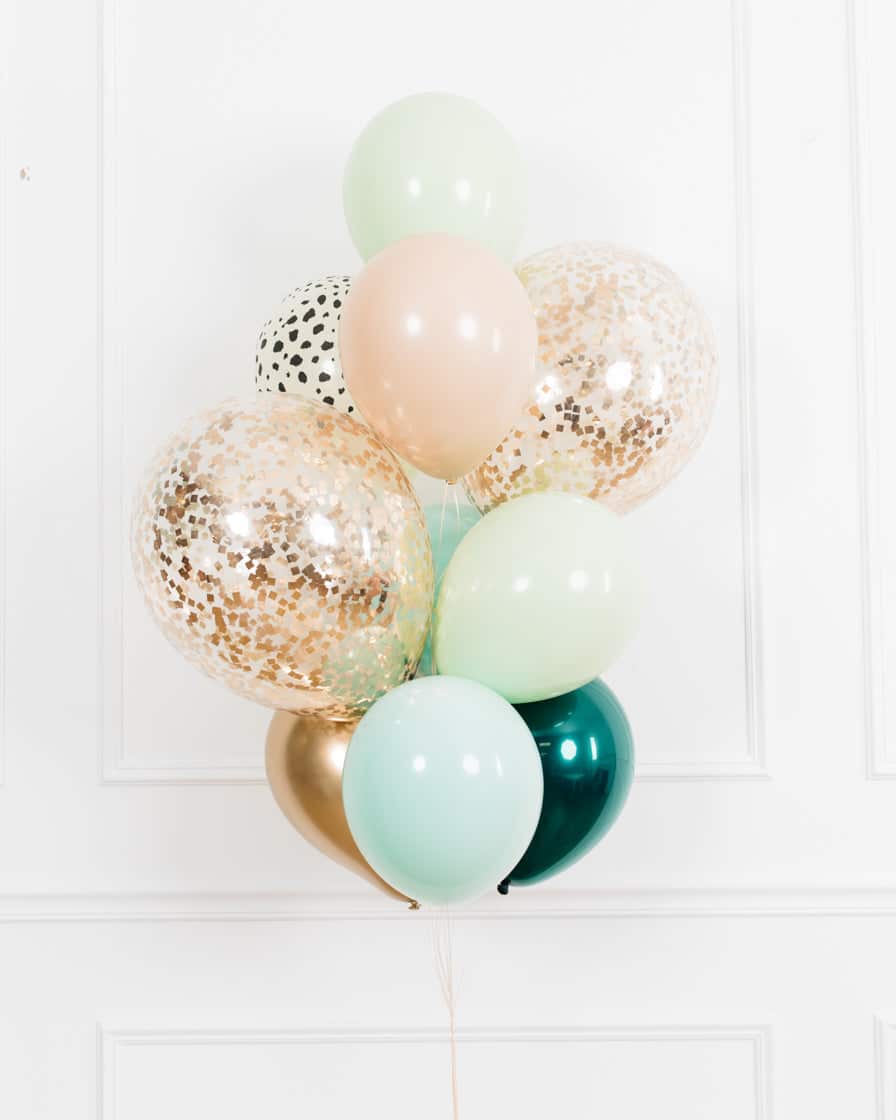 Serengeti – Confetti and 11in Balloons – bouquet of 10 | Purchase
