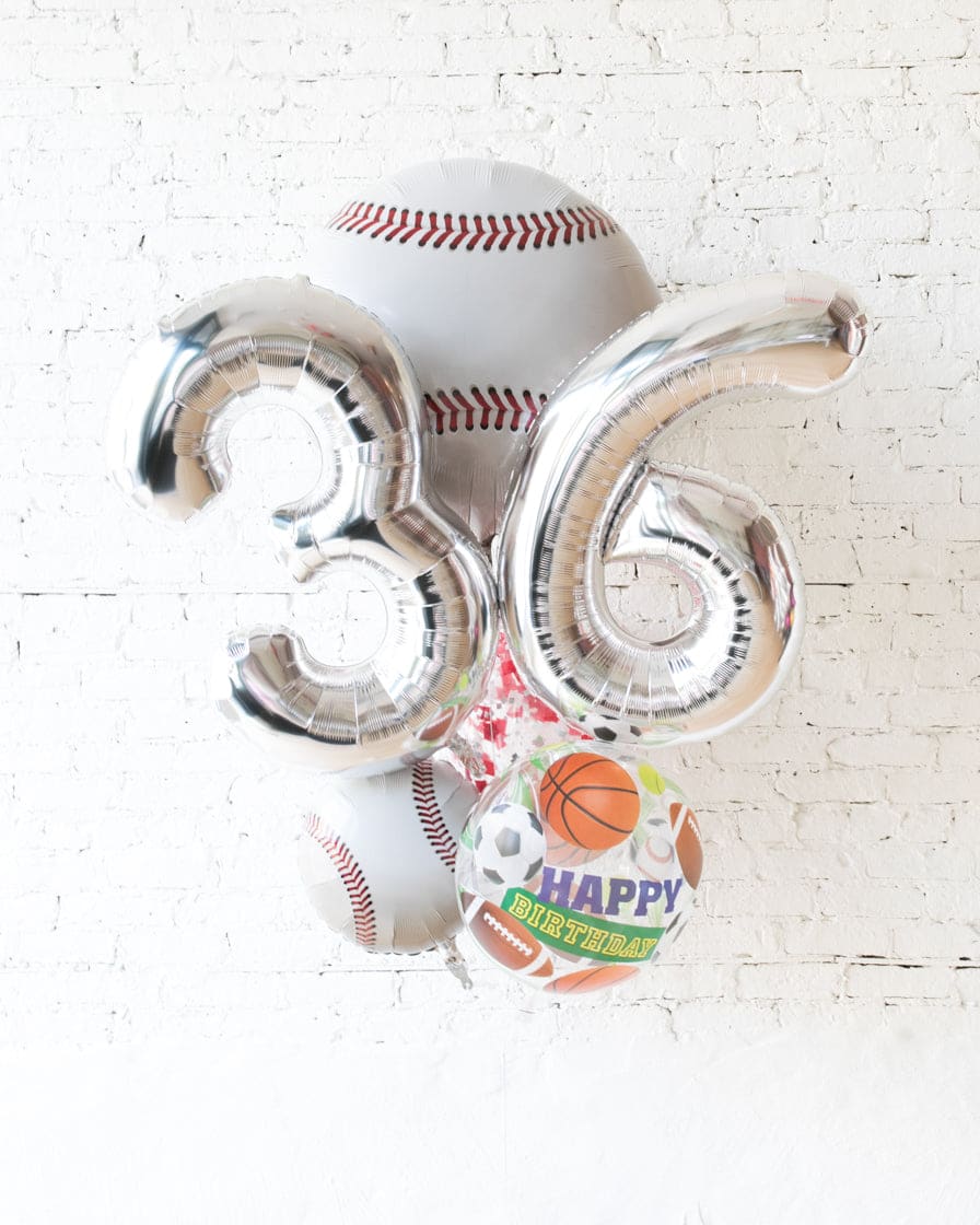 GIFT-Baseball Theme – Double-Digit Number Balloon Bouquet | Purchase GIFT-Baseball Theme – Double-Digit Number Balloon Bouquet | Purchase