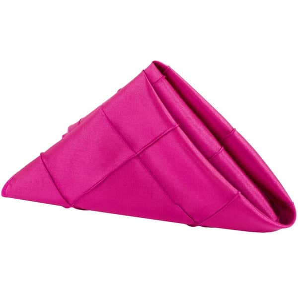 Pintuck Taffeta Napkins - Fuchsia | Rental