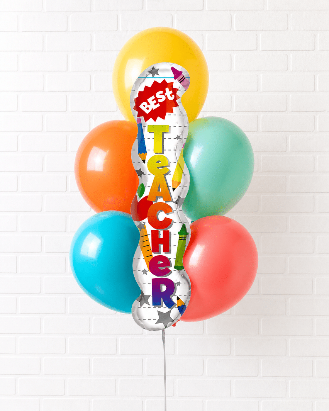 Teacher Appreciation – Foil and 11in Balloon Bouquet | Purchase Teacher Appreciation – Foil and 11in Balloon Bouquet | Purchase