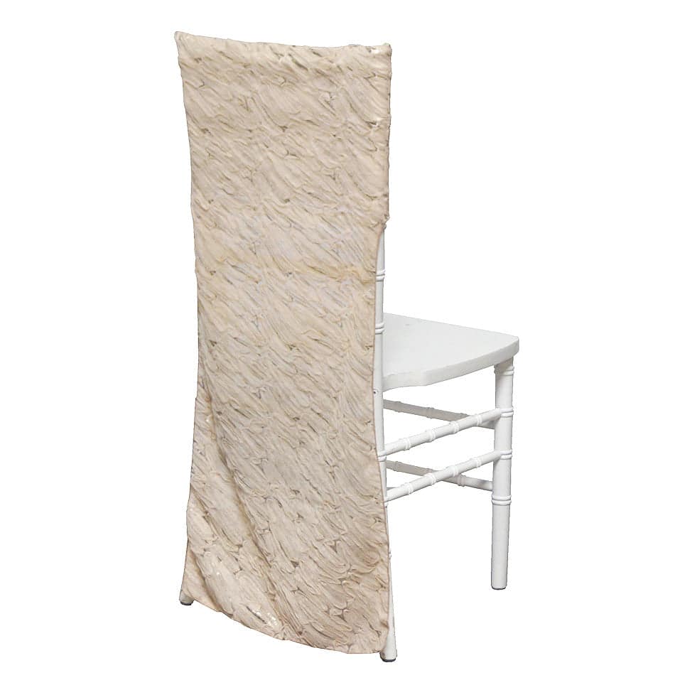 Brilliant Sheer Sequins Chair Back | Rental