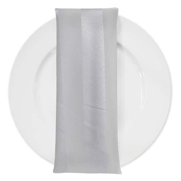 Imperial Stripe Table Napkin in White | Rental