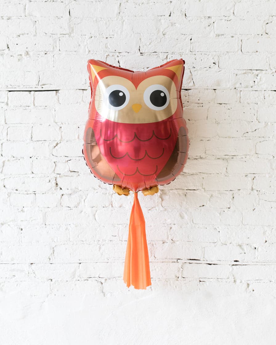 GIFT-26in Owl Foil Balloon and Orange Skirt | Purchase GIFT-26in Owl Foil Balloon and Orange Skirt | Purchase