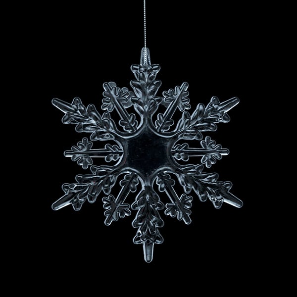 DecoStar™ 6" Acrylic 6 Point Snowflake Ornaments-Set of 6 | Rental