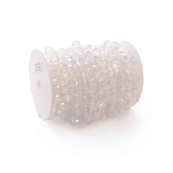 Decostar™ Large Gemstone Iridescent Crystal Bead Strand - 66ft. Roll | Rental