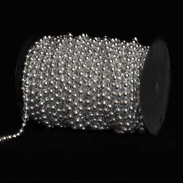 DecoStar™ Metallic Silver Beads - Style#66 - 99ft. Roll | Rental