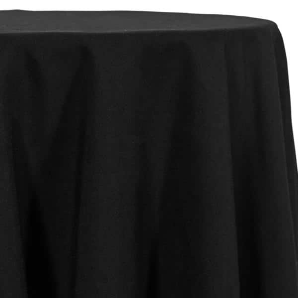 Black - Spun Polyester “Feels Like Cotton” Tablecloth - Many Size Options | Rental