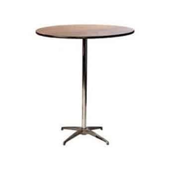 24 Inch Round Pub / Cocktail Table w/ 30" and 42" Columns! | Rental