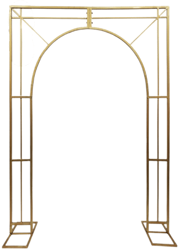 Elegant Metal Arch - Gold | Rental