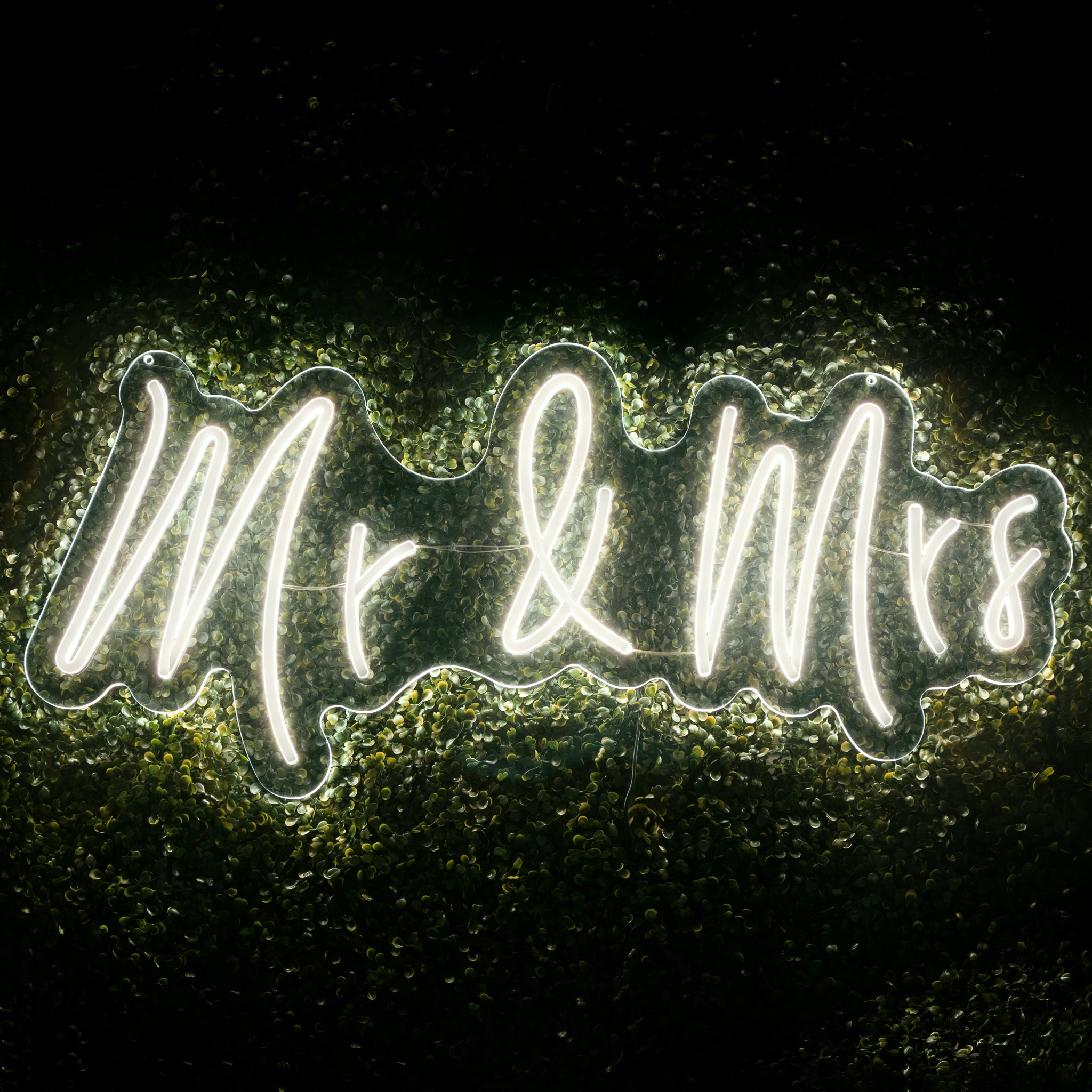 Mr & Mrs Neon Wedding Sign 88cm x 55cm | Rental