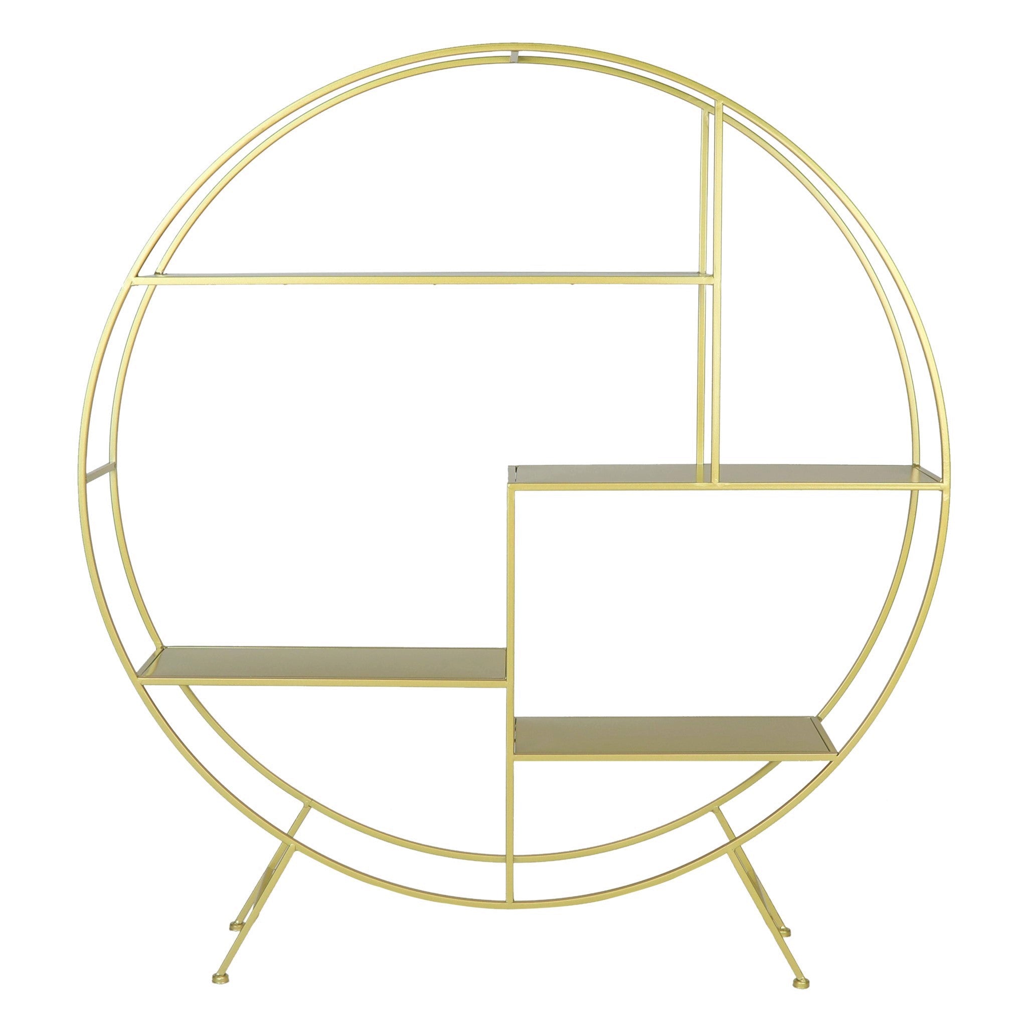 4 ft Round Metal Dessert Display Stand - Gold | Rental