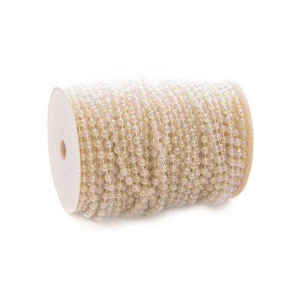 DecoStar™ Iridescent Crystal Beads - Style#67 - 99ft. Roll | Rental