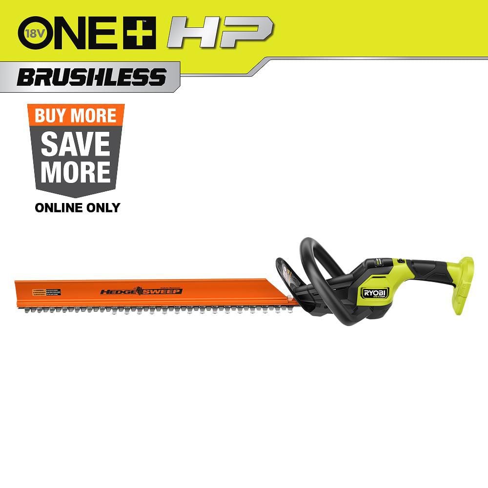 RYOBI — ONE+ HP 18V Brushless 24 in. Cordless Battery Hedge Trimmer (Tool Only) | Rental