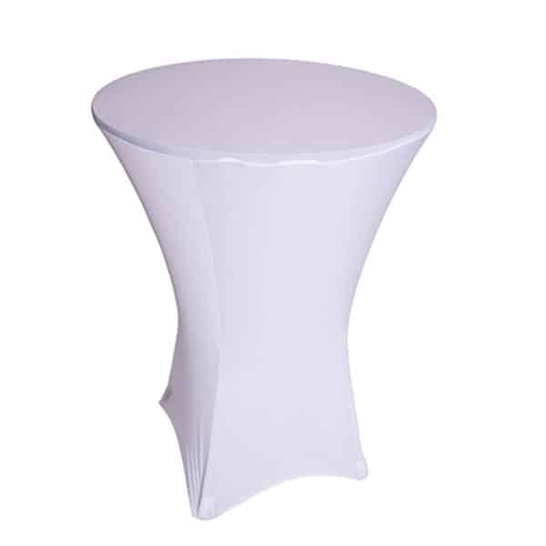 210 GSM Better Quality/Best Value Quality Spandex Hi-Boy Table Cover – White – Cocktail Table – 30″ Diameter | Rental 210 GSM Better Quality/Best Value Quality Spandex Hi-Boy Table Cover – White – Cocktail Table – 30″ Diameter | Rental