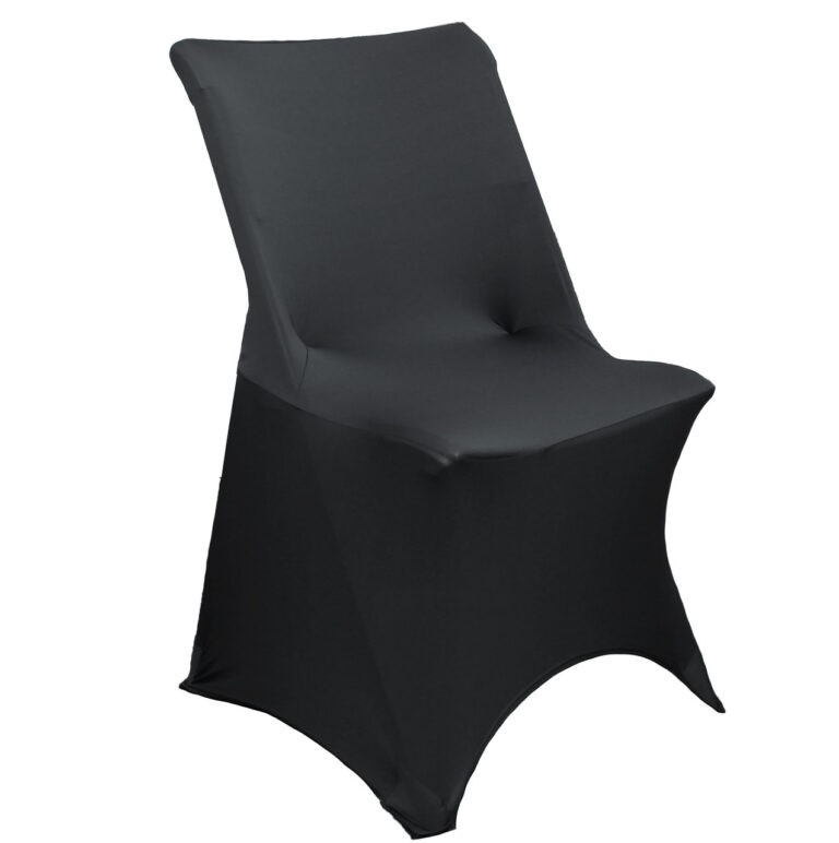 Stretch Spandex Lifetime Folding Chair Cover Black | Rental Stretch Spandex Lifetime Folding Chair Cover Black | Rental